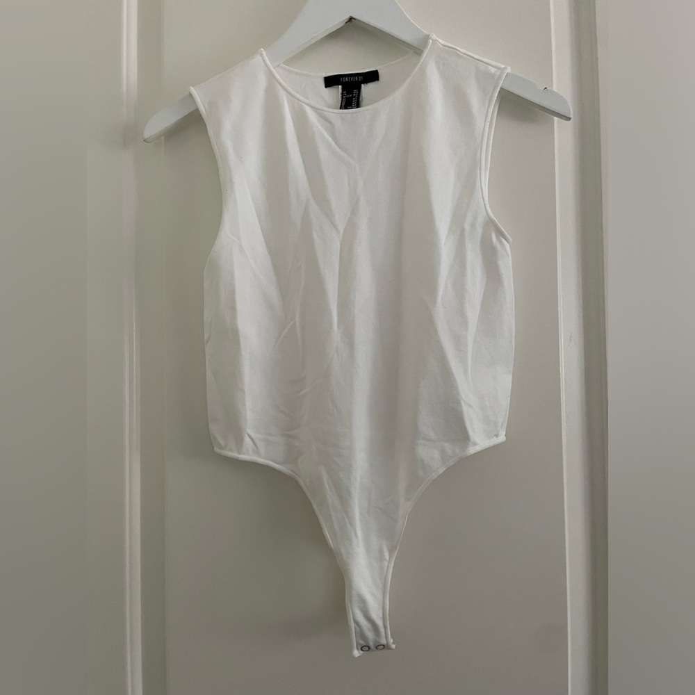 White Tank Top Bodysuit
